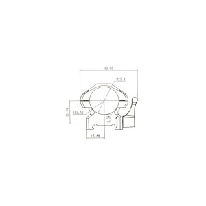 Кольца Nikko Stirling Diamond QR, на Weaver, 25.4мм, средние арт.: NSMQR1WM